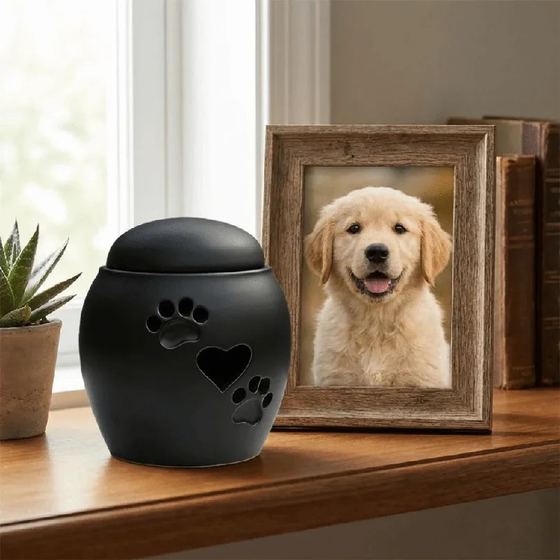 3D Printed Pet Cremation Urns Plastic Minimalist Ash Memorial Container Waterproof with Lid Pet Ash Holder For Dog Ashes